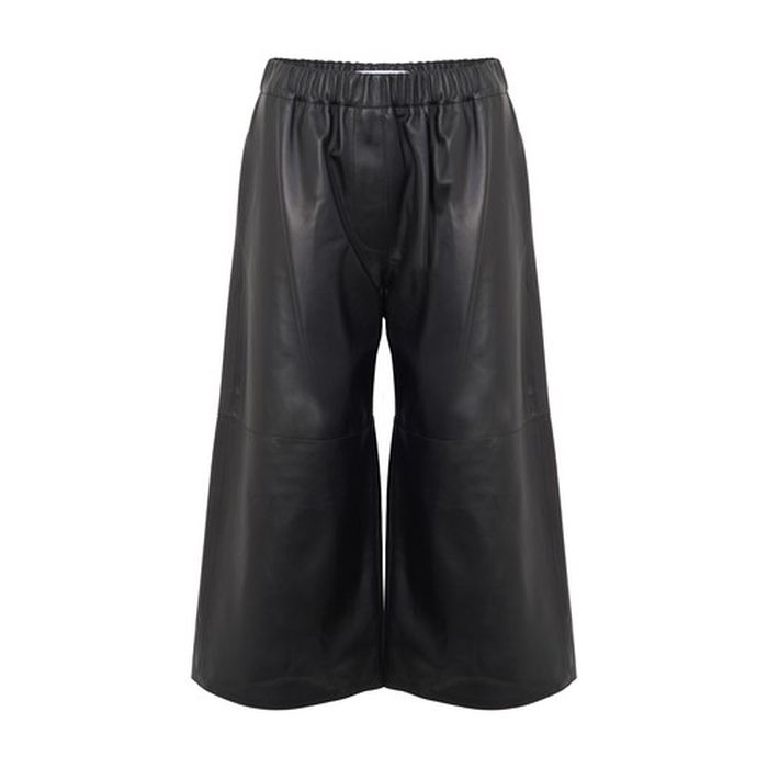 Cropped elasticated trousers