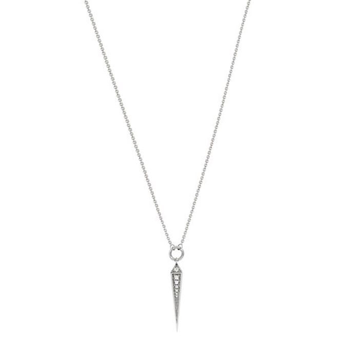 Lifeway pic diamond & silver necklace
