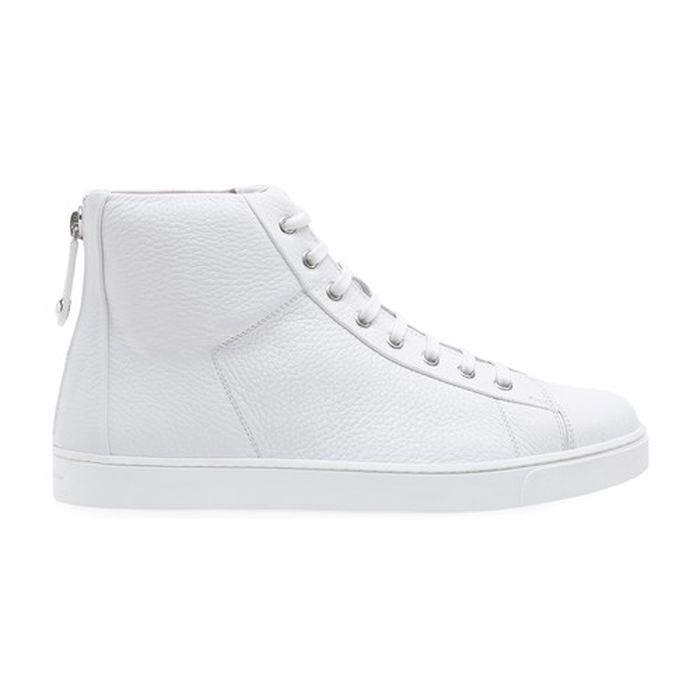 High top leather sneakers