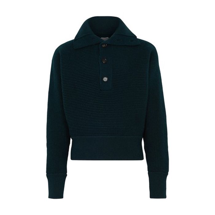 Military ribbed pullover