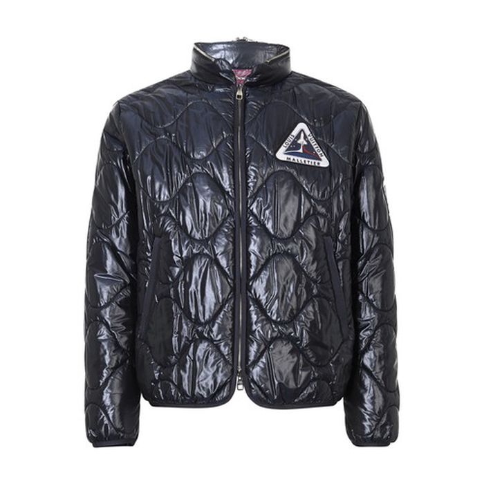Quilted Patch Blouson with packable hood