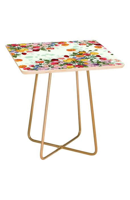 Deny Designs Emmaline Side Table in Red