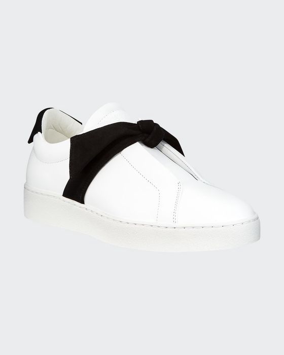 Clarita Two-Tone Sneakers, White/Black