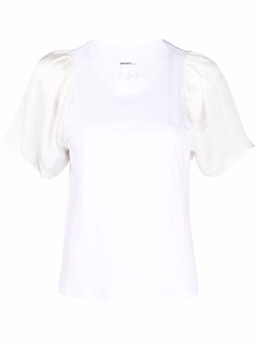 Dkny Pure mix-panel crewneck T-shirt - White