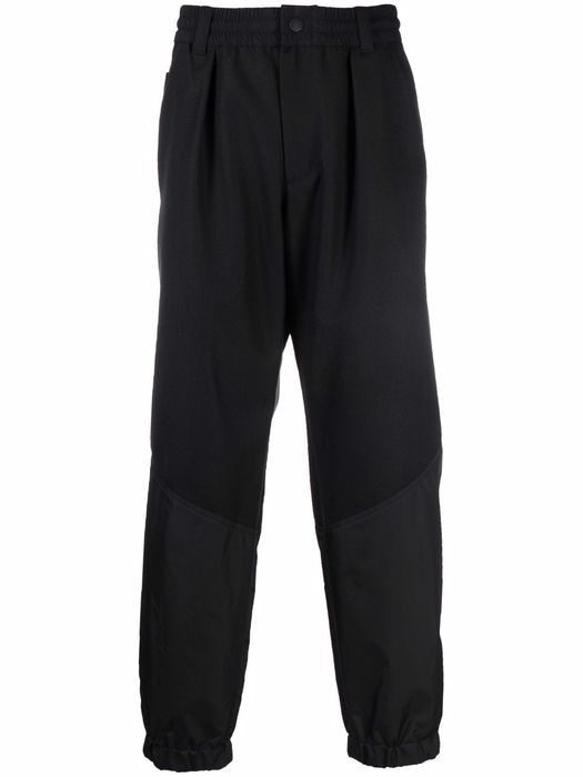 Moncler Grenoble straight-leg wool trousers - Black