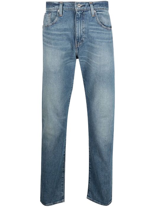 Levi's: Made & Crafted mid-rise straight leg jeans - Blue