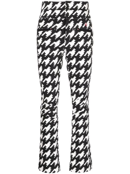 Perfect Moment houndstooth flared trousers - Black