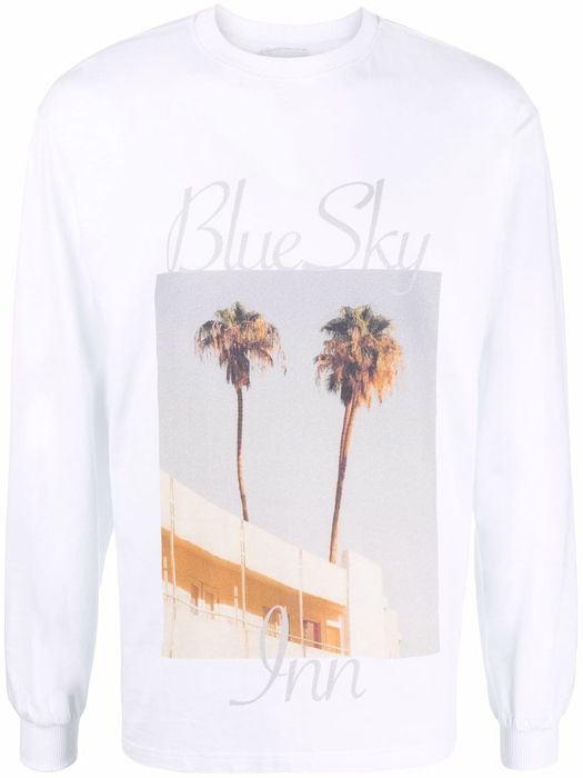 BLUE SKY INN graphic print T-shirt - White