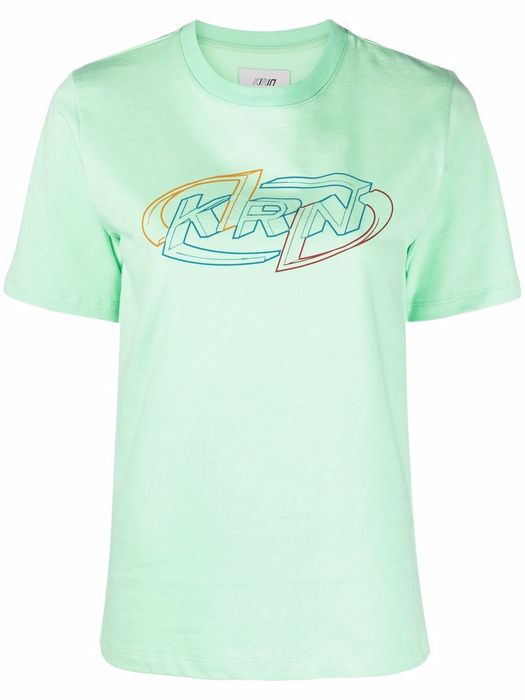 Kirin logo-print T-shirt - Green
