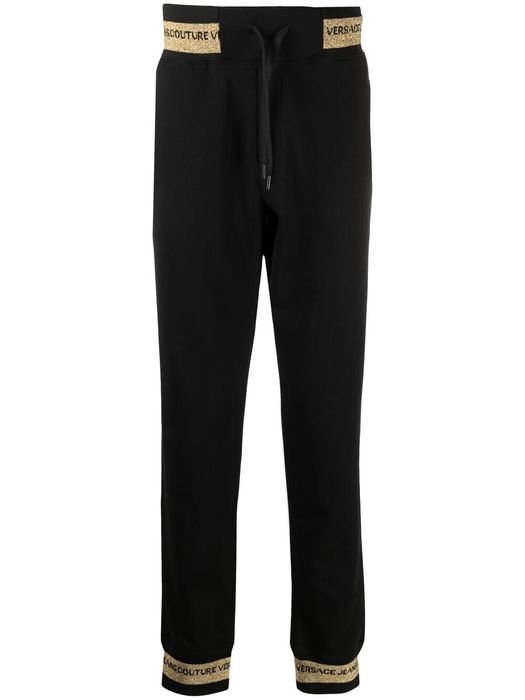Versace Jeans Couture logo-embroidered track pants - Black
