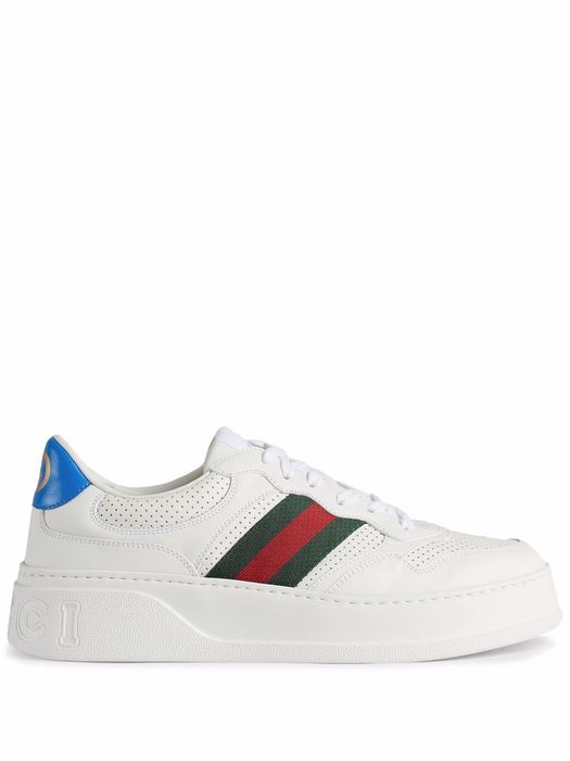Gucci GG embossed sneakers - White