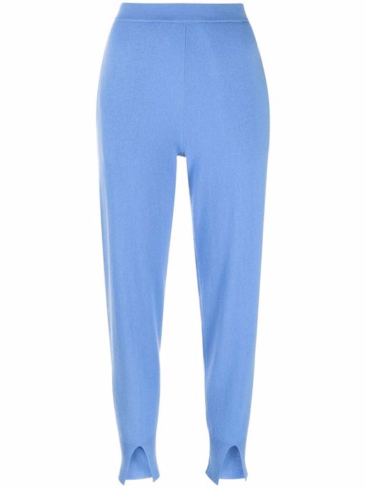 Theory slit-detail cashmere sweatpants - Blue
