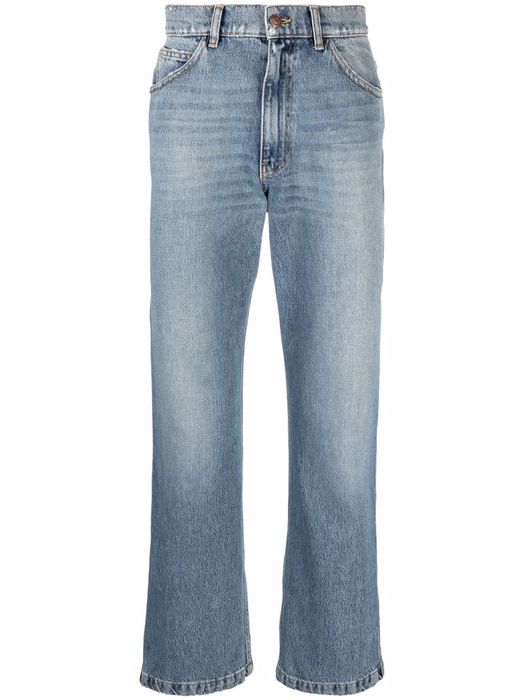 ERL low-rise straight-leg jeans - Blue