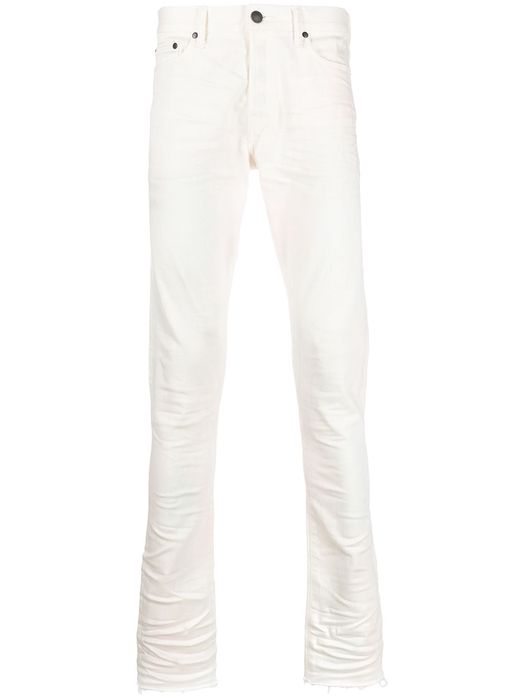John Elliott low-rise skinny-fit jeans - White
