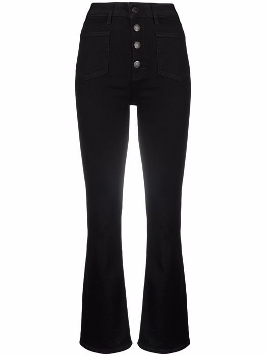 Maje button-fastening trousers - Black