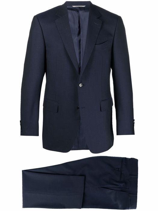 Canali fitred single-breasted suit - Blue