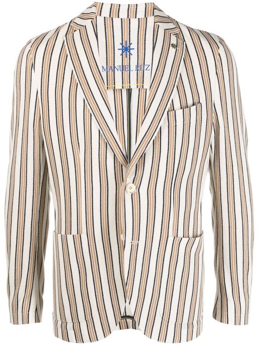 Manuel Ritz jersey unlined blazer - Neutrals