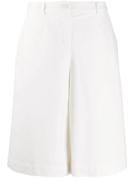 Stefano Mortari wide-leg culotte trousers - White