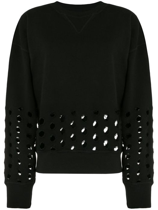 Maison Margiela cut-out detail sweatshirt - Black