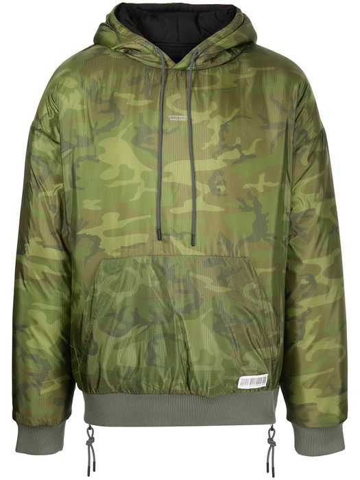 Mostly Heard Rarely Seen camouflage-print hooded jacket - Green