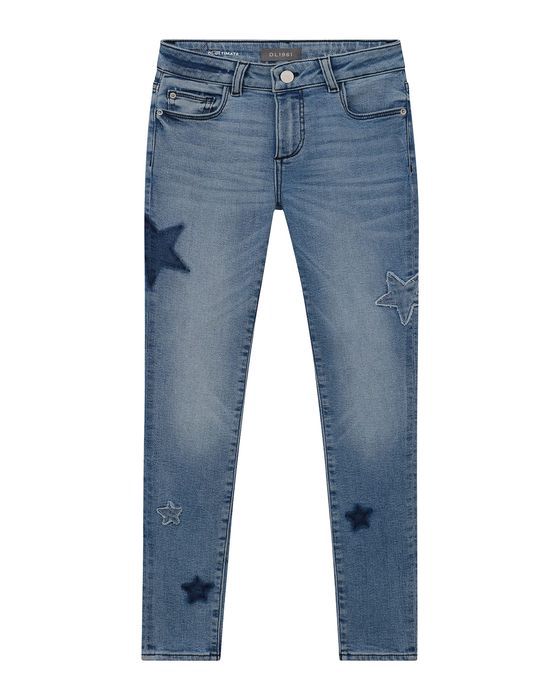 Girl's Chloe Scattered Star Skinny Denim Jeans, Size 2-6