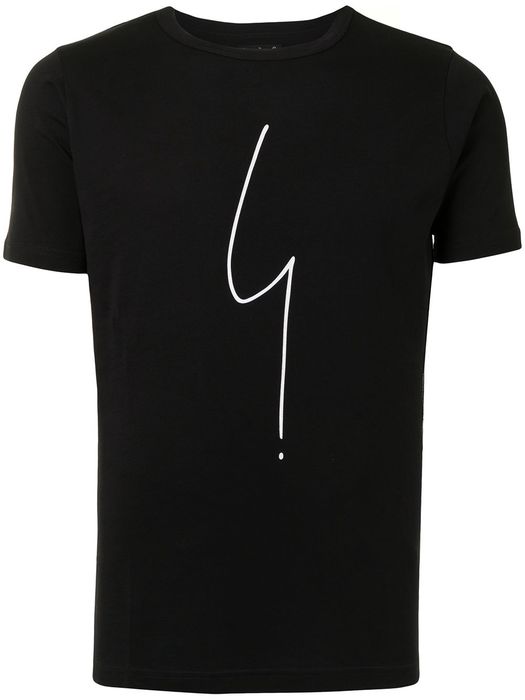 agnès b. scribble-print cotton T-shirt - Black