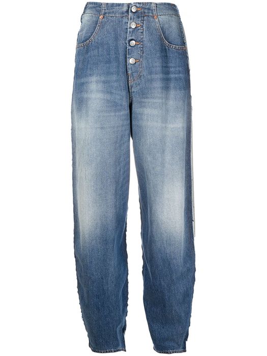 MM6 Maison Margiela tapered style jogging jeans - Blue