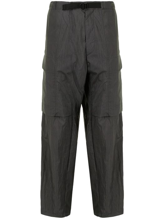 Juun.J side-zip cargo trousers - Grey