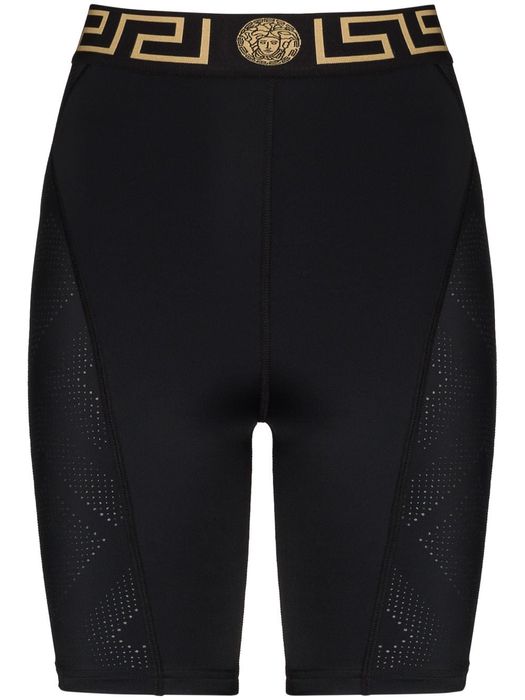 Versace Greca border cycling shorts - Black