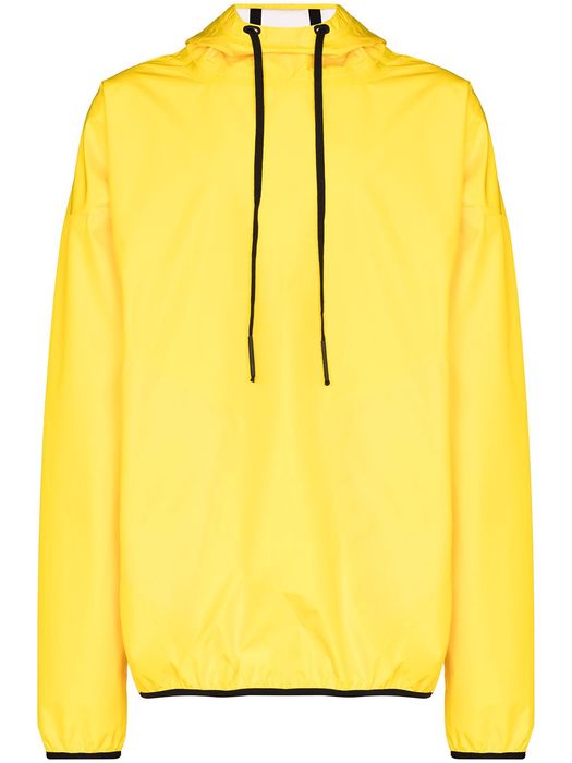 Templa logo-print drawstring-hood jacket - Yellow
