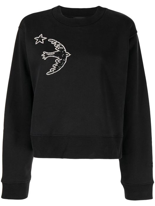 Markus Lupfer sequin bird-embellished sweatshirt - Black