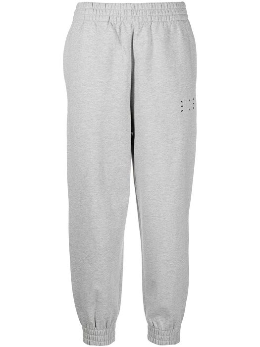 MCQ logo-patch cotton track trousers - Grey