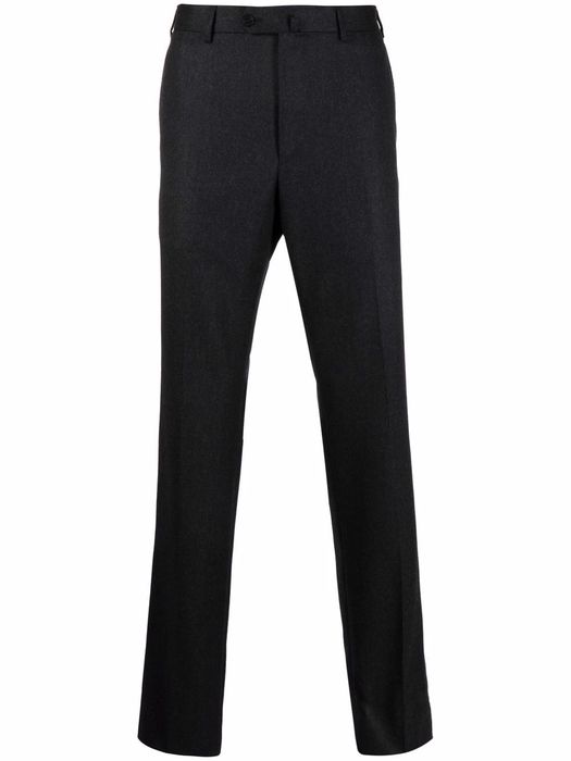 Caruso wool straight-leg trousers - Grey