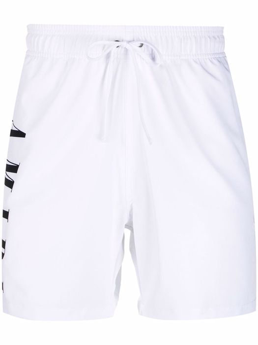 AMIRI logo-print swimming shorts - White