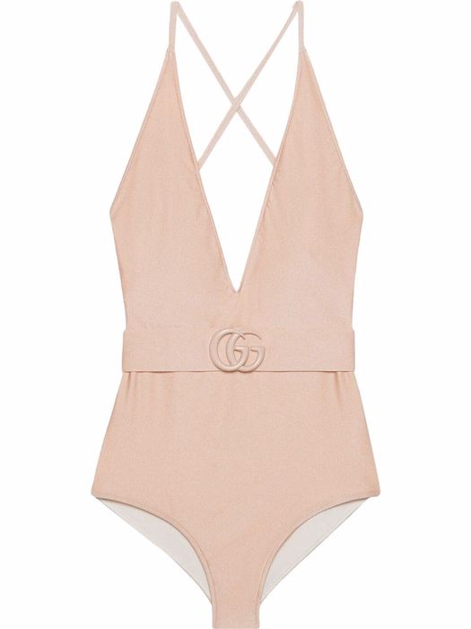 Gucci Double G swimsuit - Neutrals