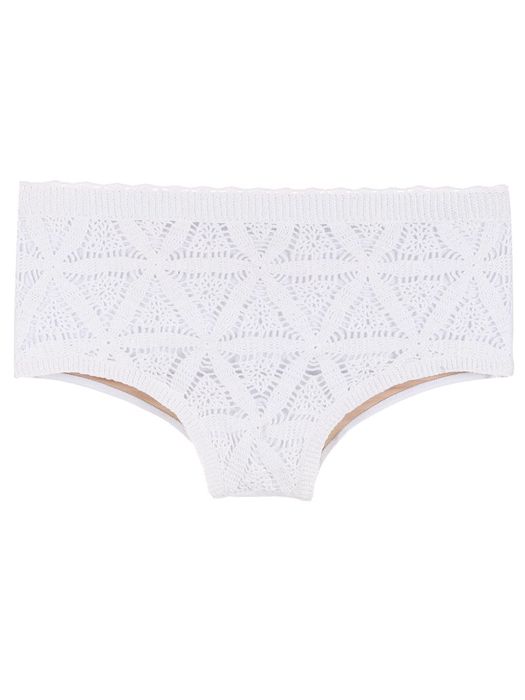 Amir Slama crochet detail swim briefs - White