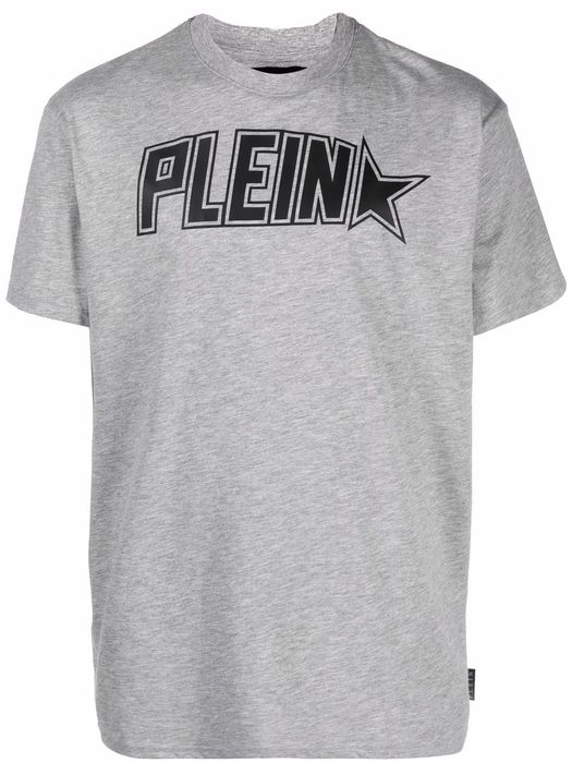 Philipp Plein Plein Star logo print T-shirt - Grey