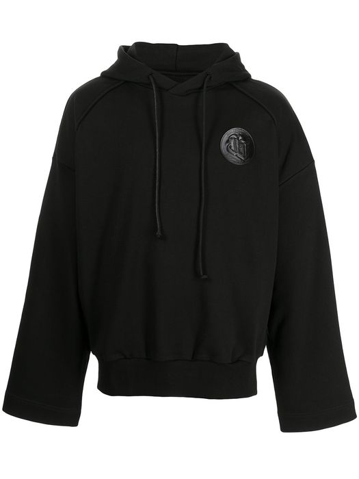 Juun.J oversize cotton hoodie - Black