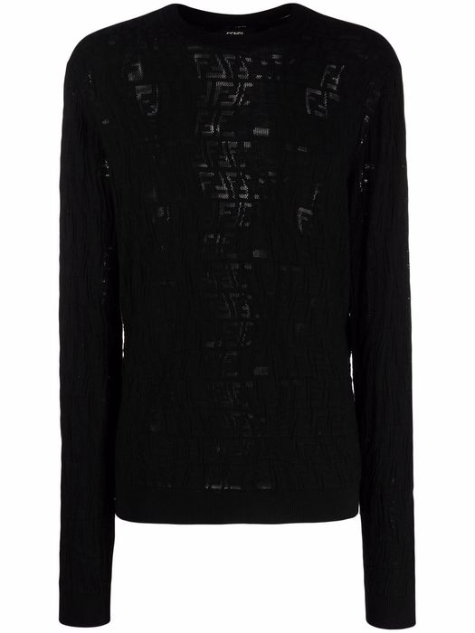 Fendi FF-print jumper - Black