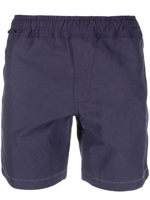 Ader Error contrast-stitching track shorts - Purple