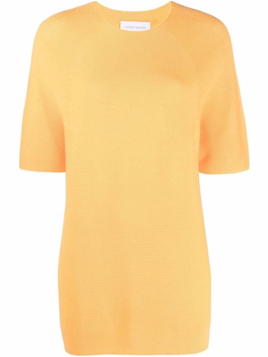 Christian Wijnants short-sleeved knitted T-shirt - Orange