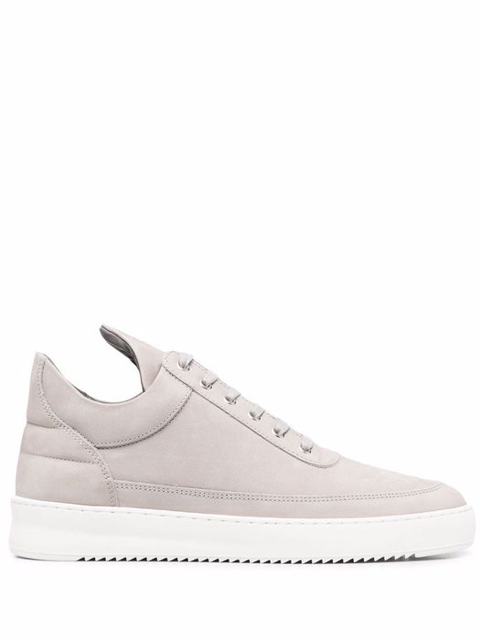 Filling Pieces leather high-top sneakers - Grey