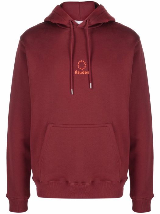 Etudes Klein embroidered logo hoodie