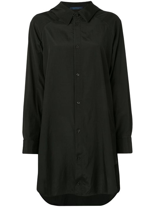 Yohji Yamamoto oversized long-sleeve shirt - Black