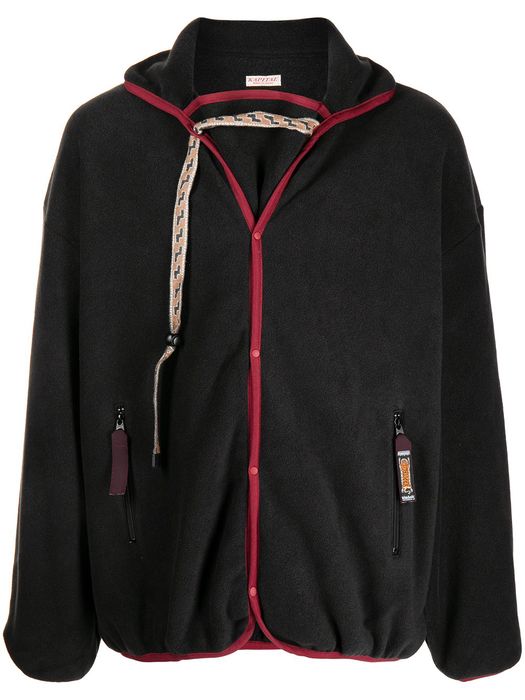 Kapital zip-up anorak fleece jacket - Black