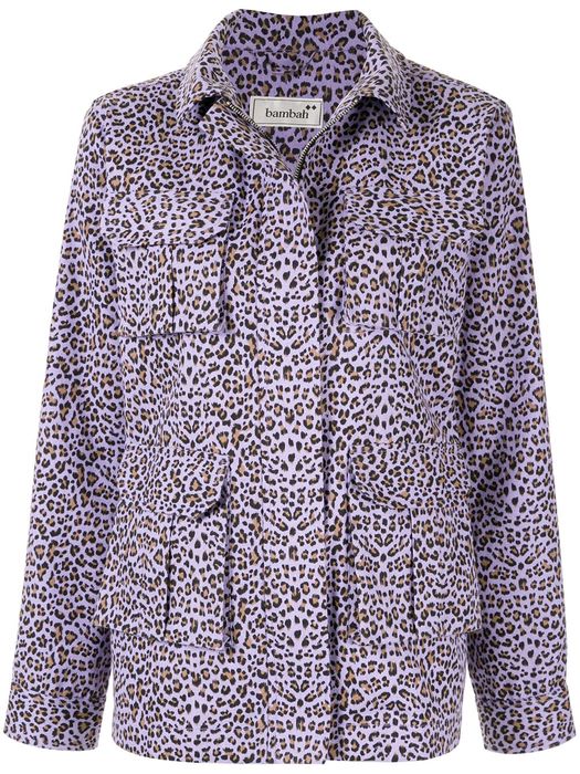 Bambah Leopard jacket - Purple