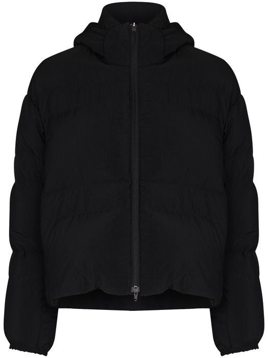 Y-3 tonal logo puffer jacket - Black