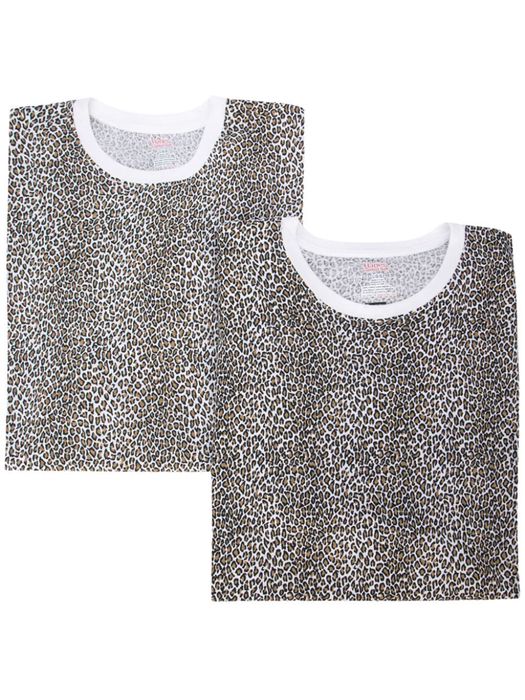 Supreme leopard print T-shirt - Brown