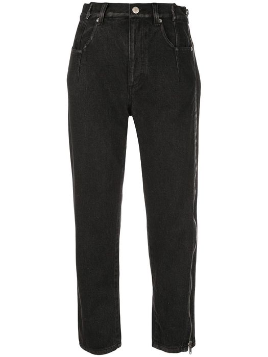 3.1 Phillip Lim zip-detail cropped jeans - Black