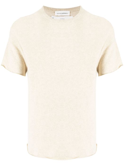 extreme cashmere crew-neck cashmere T-shirt - Neutrals